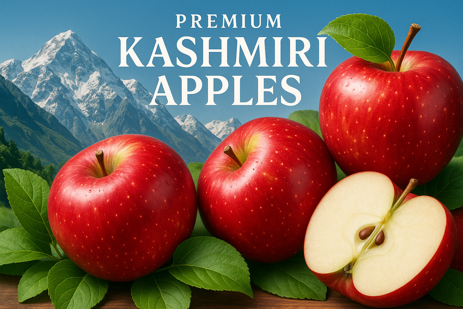 Fresh Kashmiri Apple Collection Poster